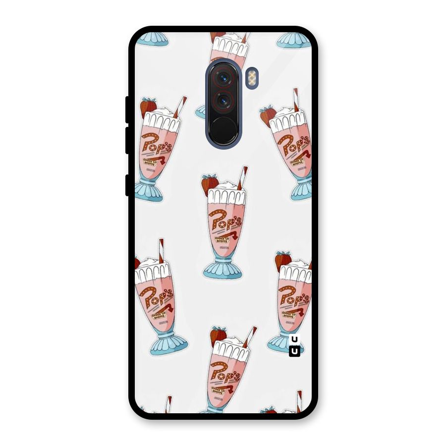 Shake Design Glass Back Case for Poco F1