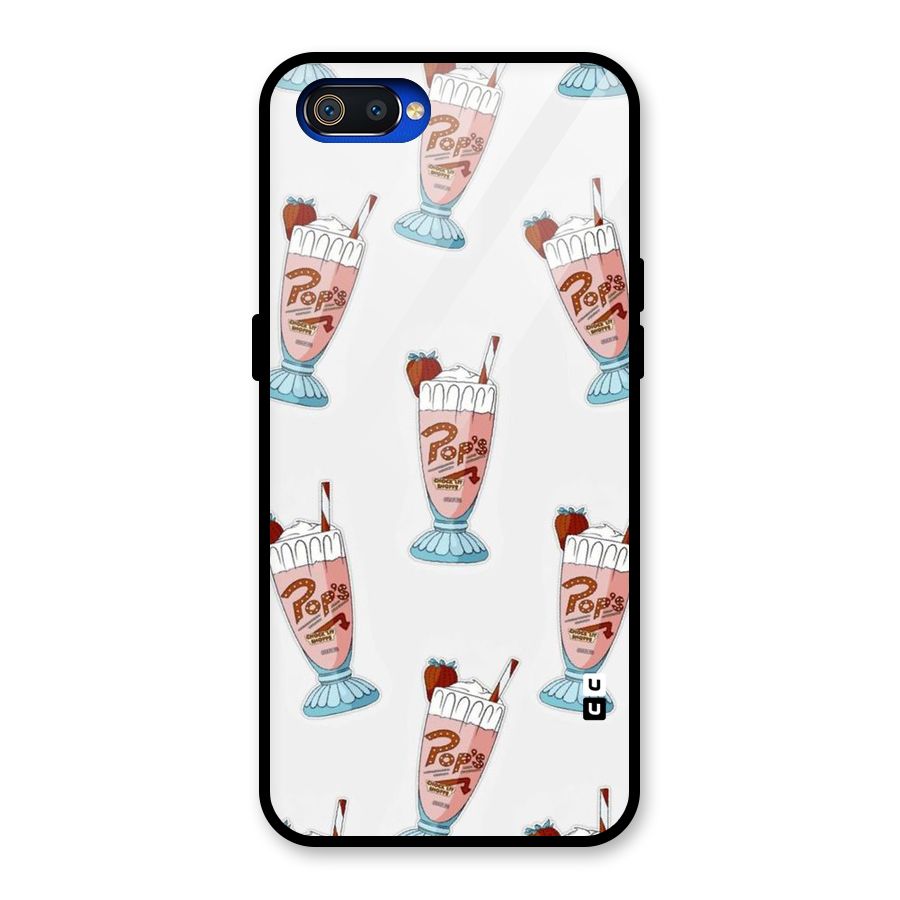 Shake Design Glass Back Case for Realme C2