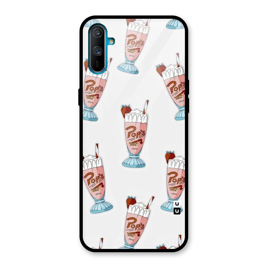 Shake Design Glass Back Case for Realme C3