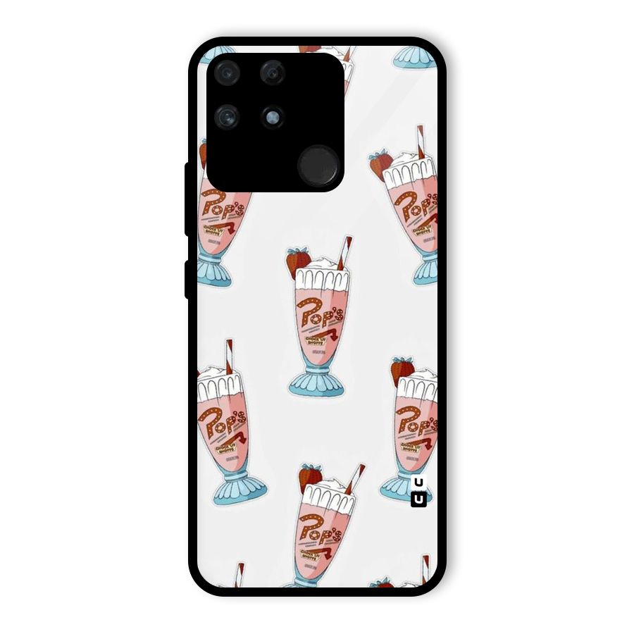Shake Design Glass Back Case for Realme Narzo 50A