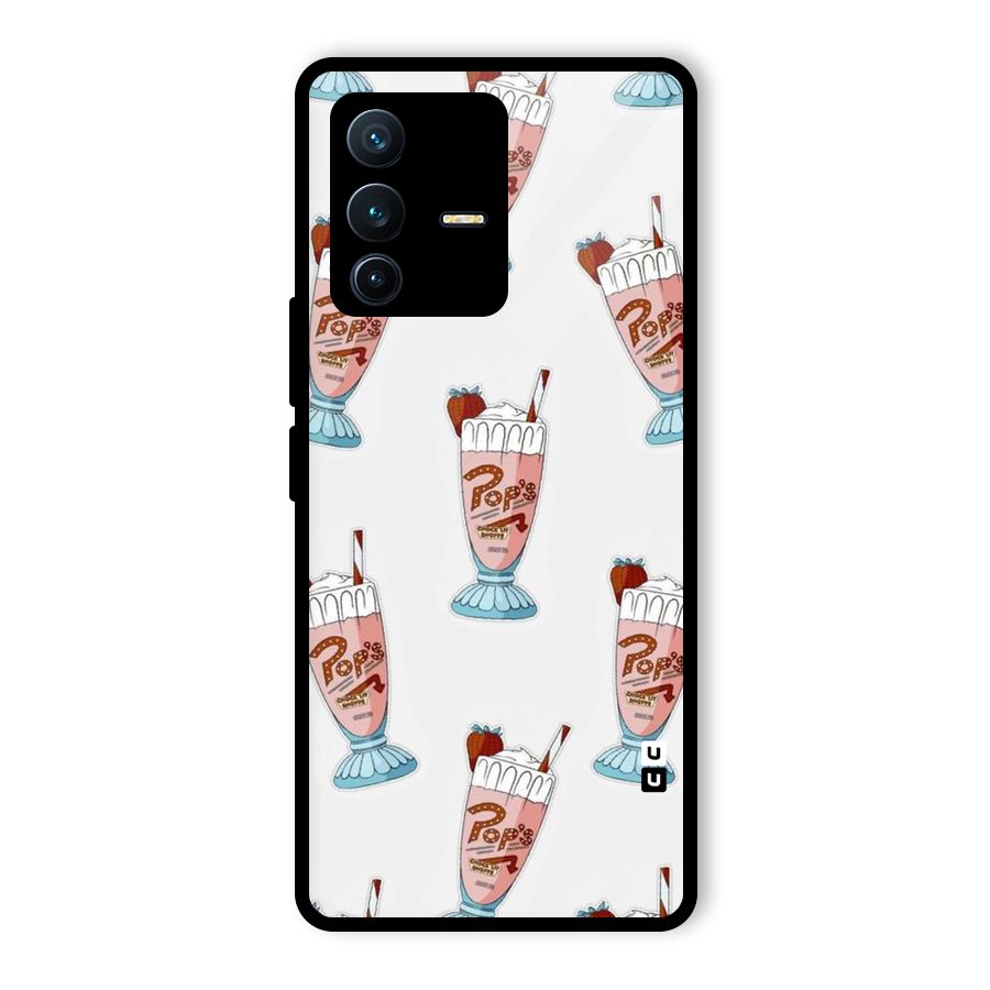 Shake Design Glass Back Case for Vivo V23 Pro