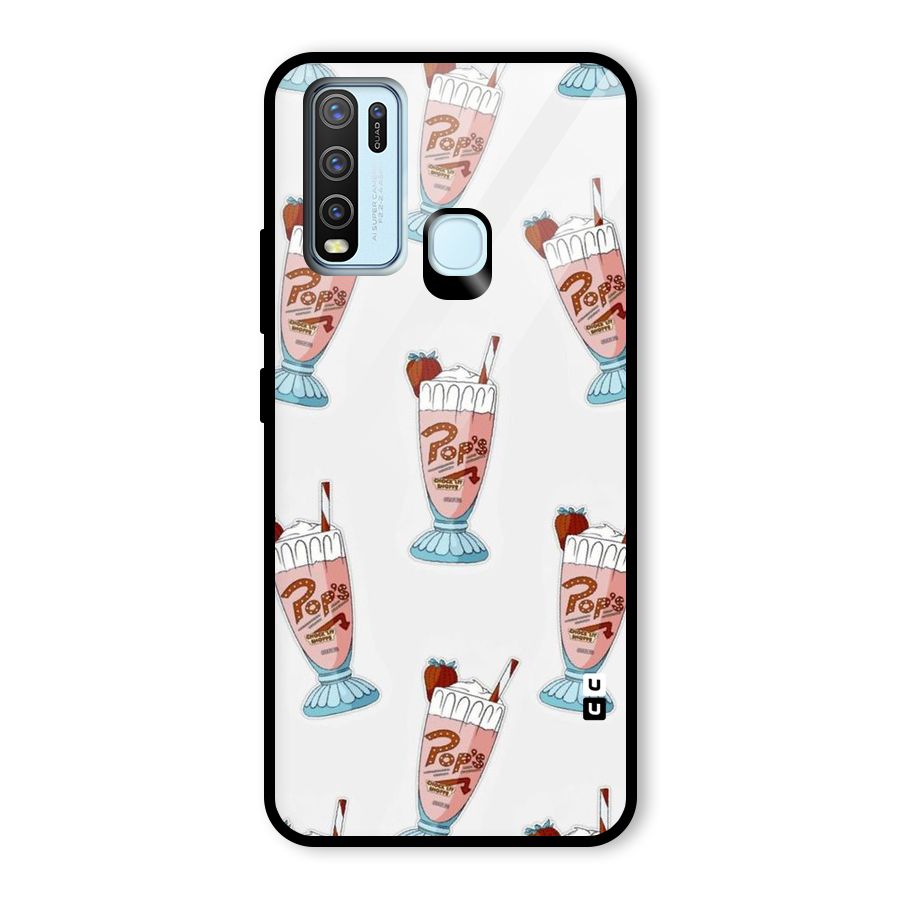 Shake Design Glass Back Case for Vivo Y30