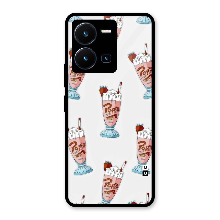 Shake Design Glass Back Case for Vivo Y35