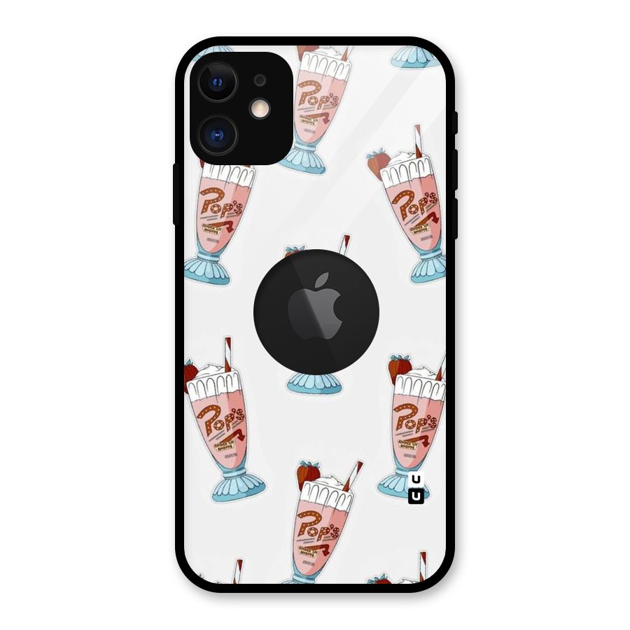 Shake Design Glass Back Case for iPhone 11 Logo Cut