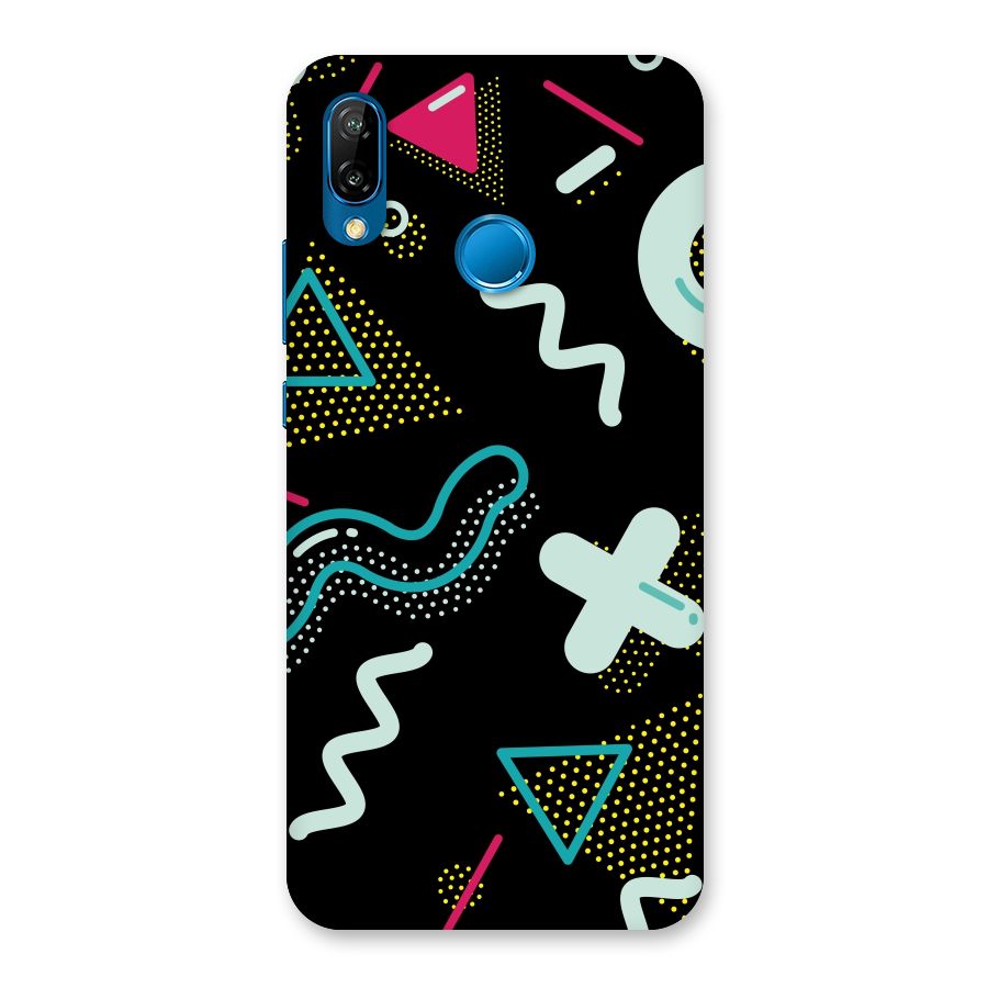 Shapes Pattern Back Case for Huawei P20 Lite