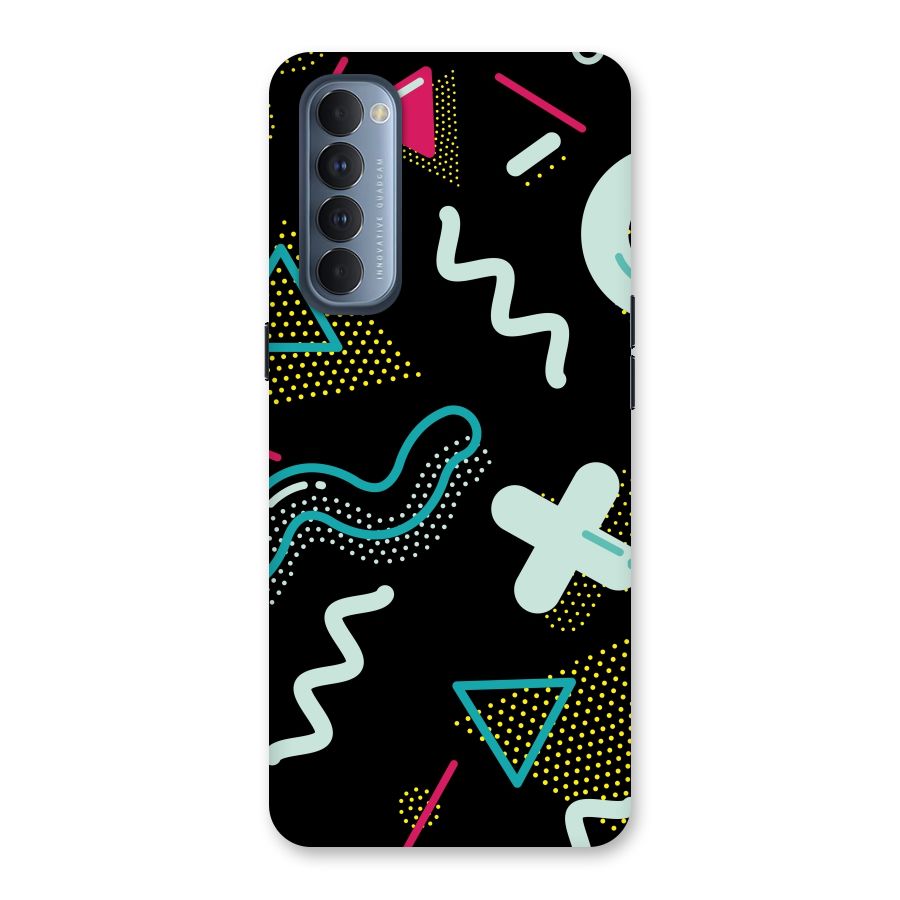 Shapes Pattern Back Case for Reno4 Pro