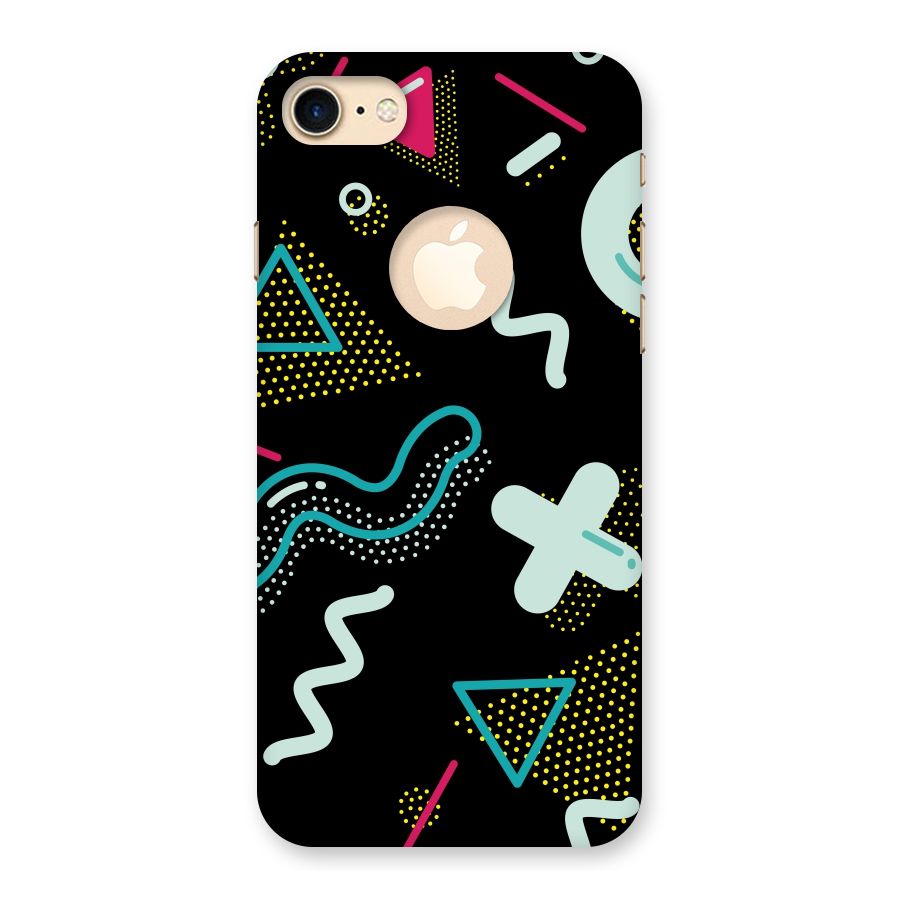 Shapes Pattern Back Case for iPhone 7 Logo Cut