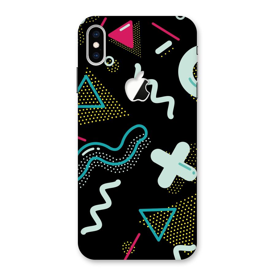 Shapes Pattern Back Case for iPhone XS Max Apple Cut