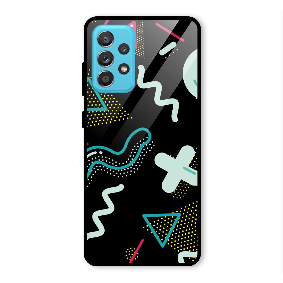 Shapes Pattern Glass Back Case for Galaxy A52