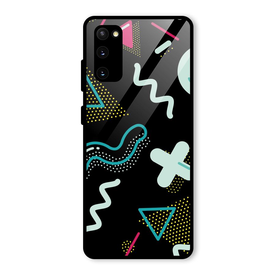 Shapes Pattern Glass Back Case for Galaxy S20 FE 5G