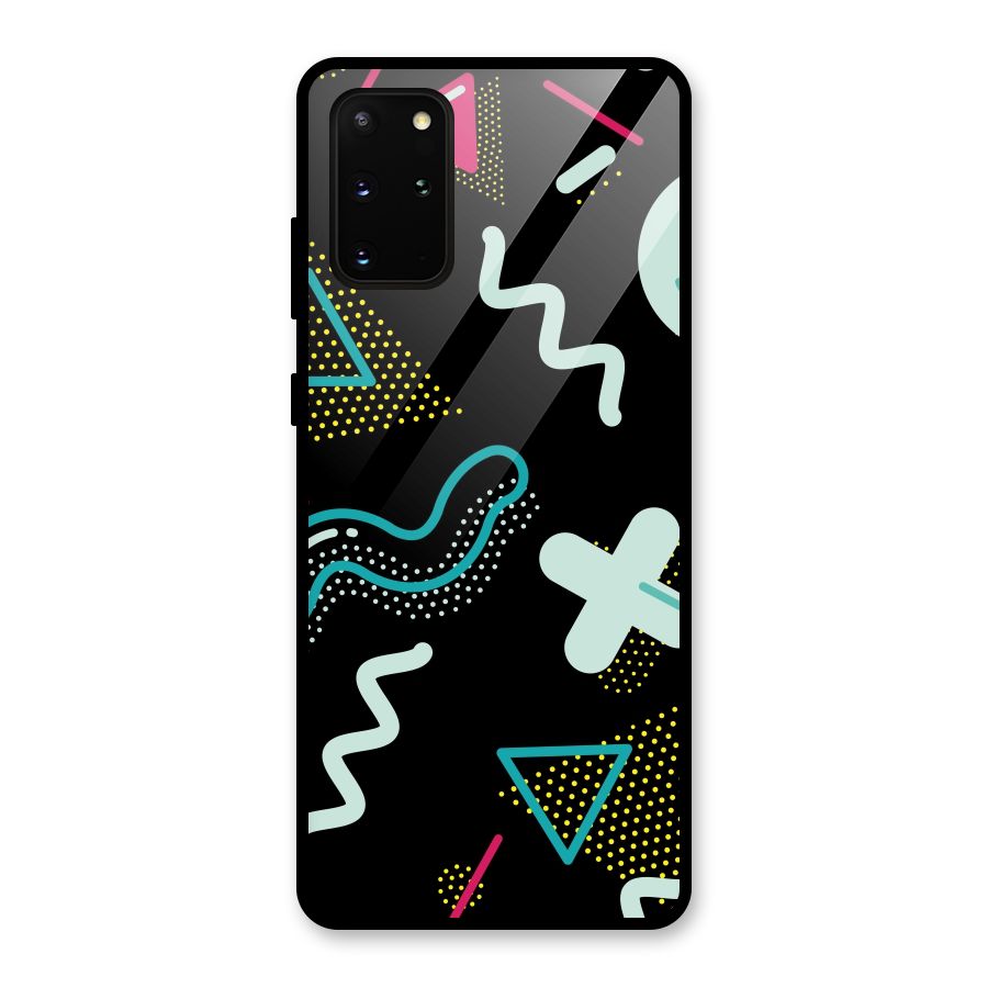 Shapes Pattern Glass Back Case for Galaxy S20 Plus