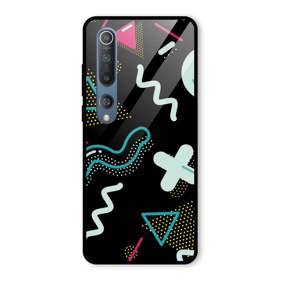 Shapes Pattern Glass Back Case for Mi 10