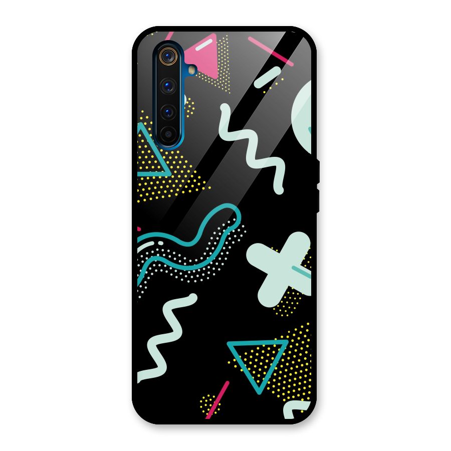 Shapes Pattern Glass Back Case for Realme 6 Pro