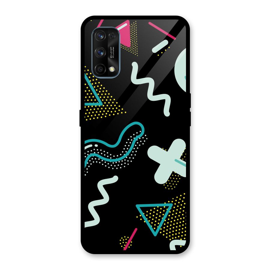 Shapes Pattern Glass Back Case for Realme 7 Pro