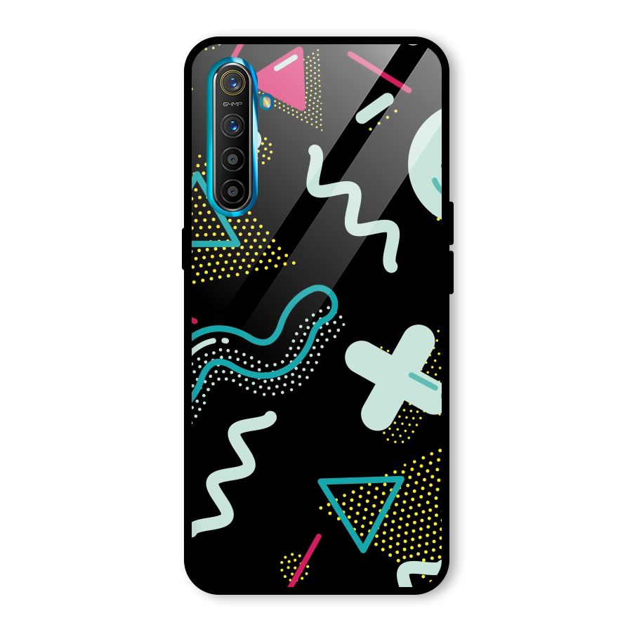 Shapes Pattern Glass Back Case for Realme X2