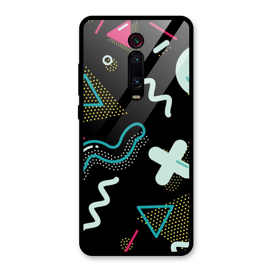 Shapes Pattern Glass Back Case for Redmi K20 Pro