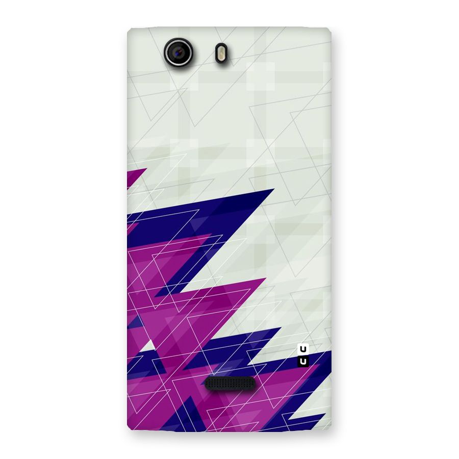 Sharp Abstract Design Back Case for Canvas Nitro 2 E311