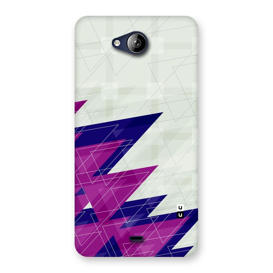 Sharp Abstract Design Back Case for Canvas Play Q355