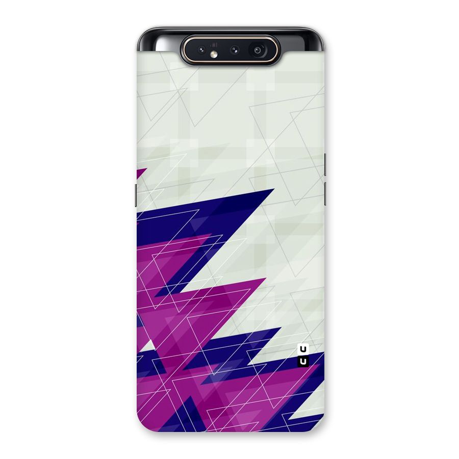 Sharp Abstract Design Back Case for Galaxy A80