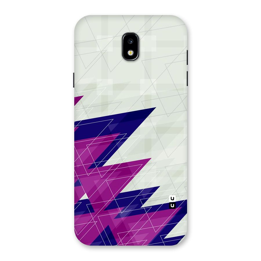 Sharp Abstract Design Back Case for Galaxy J7 Pro