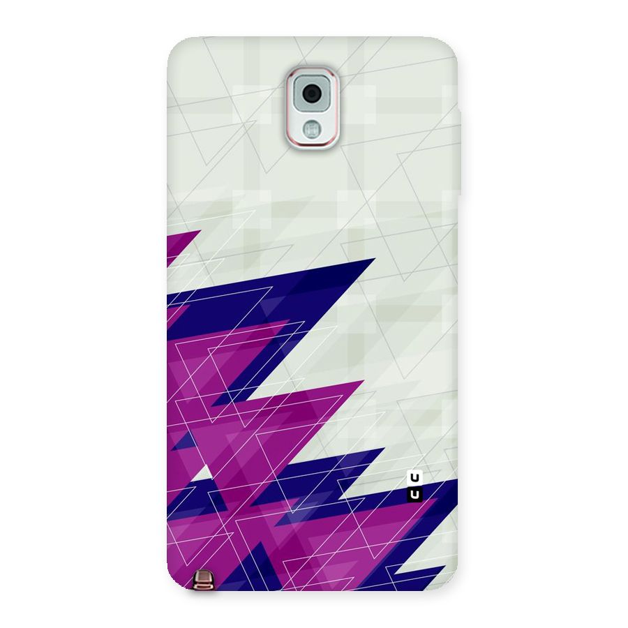 Sharp Abstract Design Back Case for Galaxy Note 3