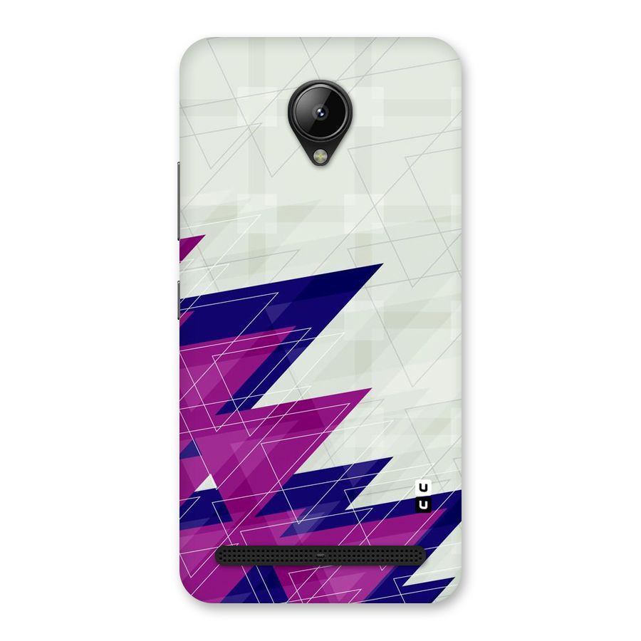 Sharp Abstract Design Back Case for Lenovo C2