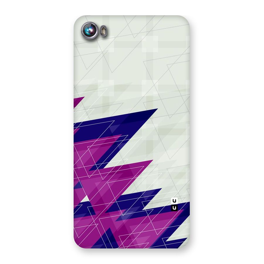 Sharp Abstract Design Back Case for Micromax Canvas Fire 4 A107