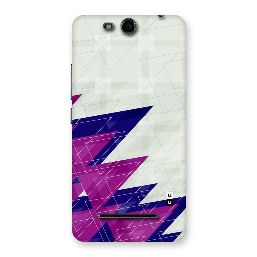Sharp Abstract Design Back Case for Micromax Canvas Juice 3 Q392