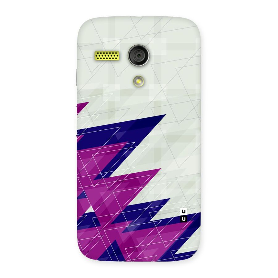 Sharp Abstract Design Back Case for Moto G