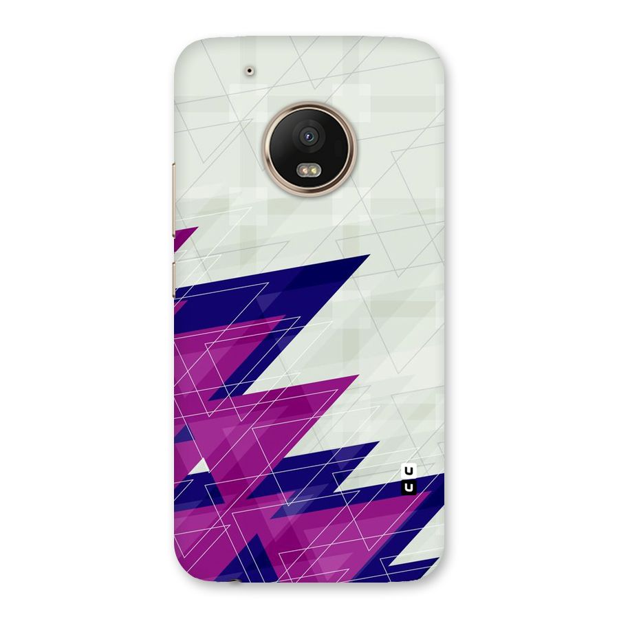 Sharp Abstract Design Back Case for Moto G5 Plus