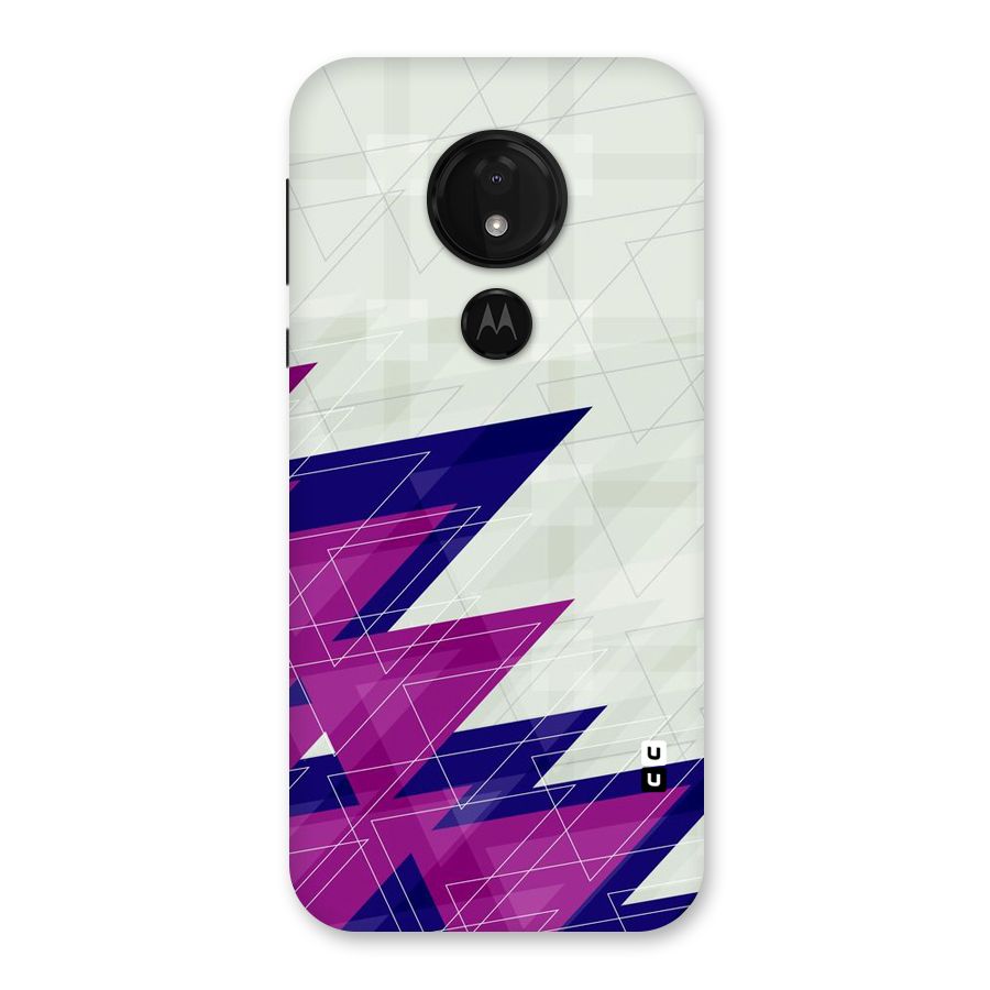 Sharp Abstract Design Back Case for Moto G7 Power