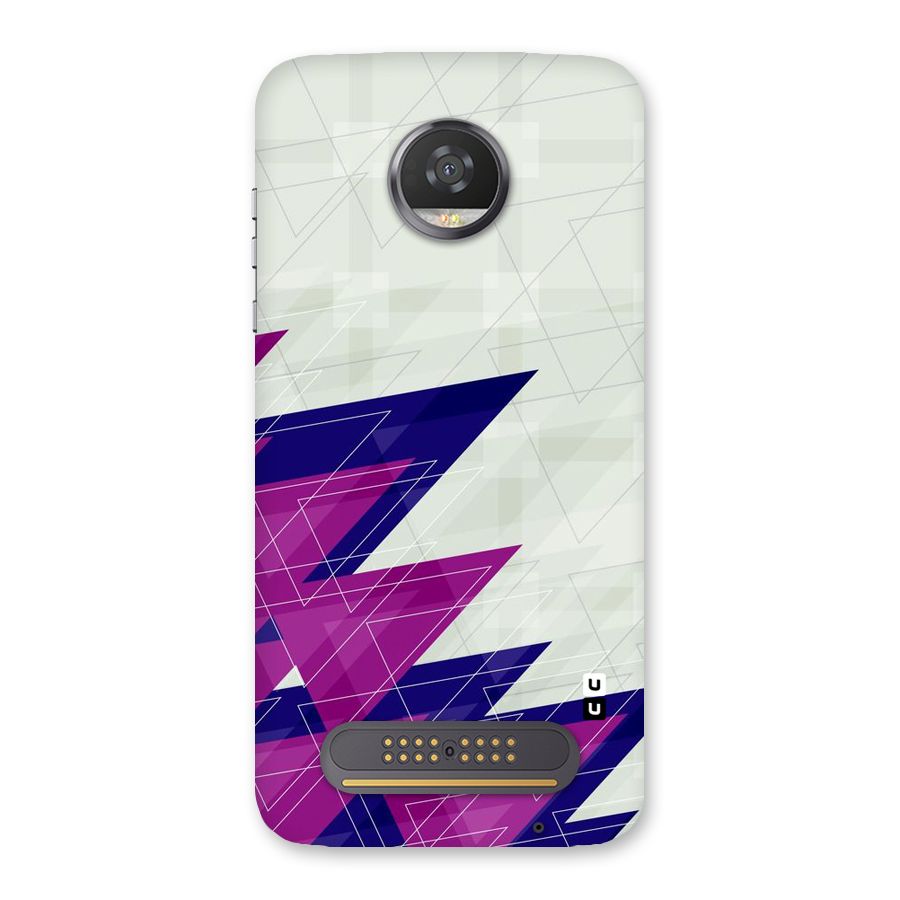Sharp Abstract Design Back Case for Moto Z2 Play