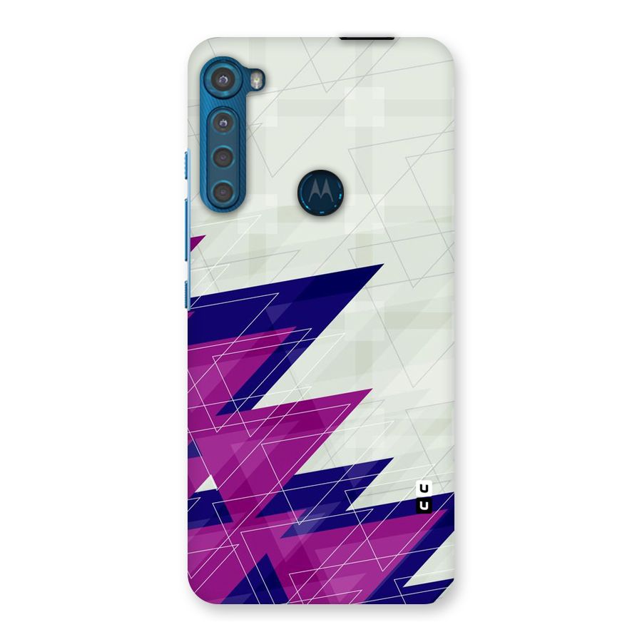 Sharp Abstract Design Back Case for Motorola One Fusion Plus