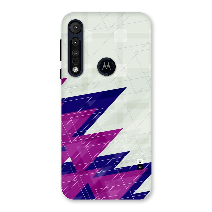 Sharp Abstract Design Back Case for Motorola One Macro