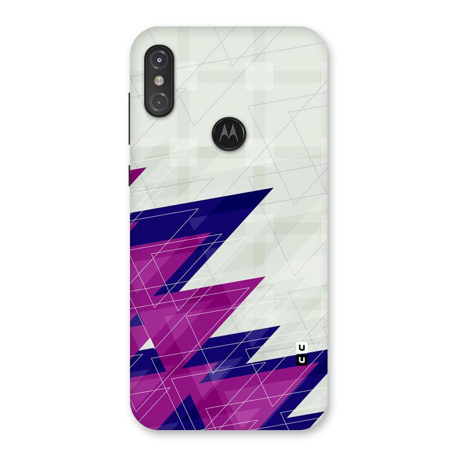 Sharp Abstract Design Back Case for Motorola One Power