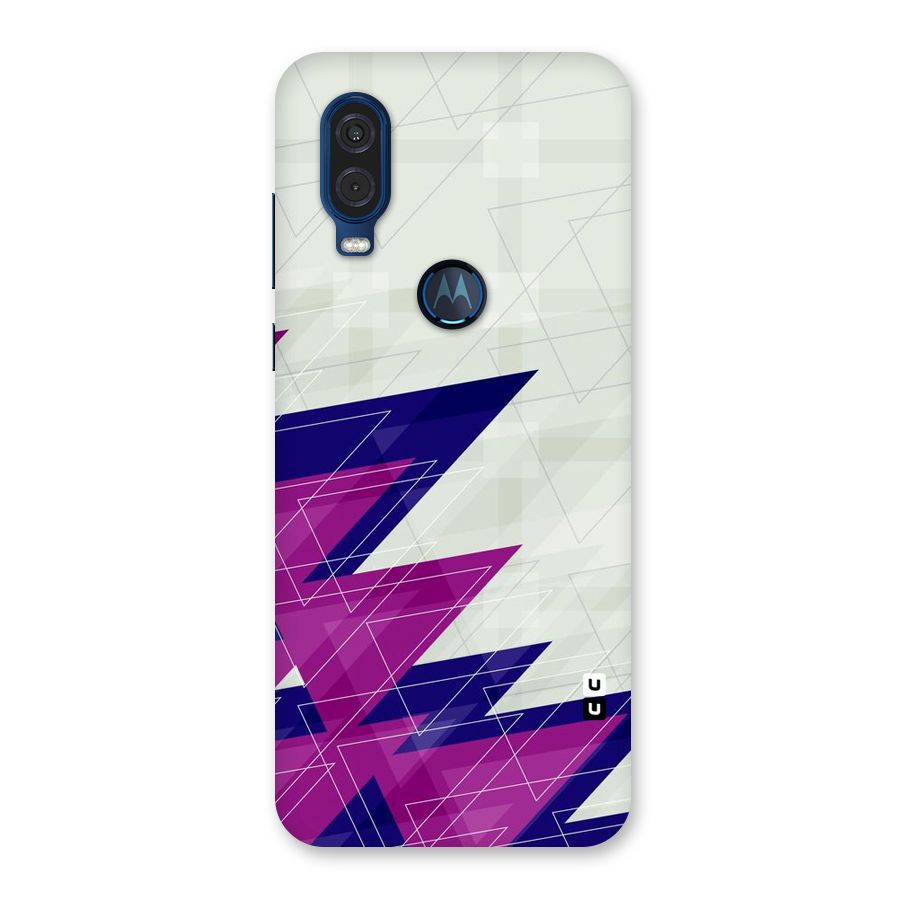 Sharp Abstract Design Back Case for Motorola One Vision