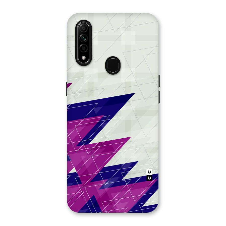 Sharp Abstract Design Back Case for Oppo A31