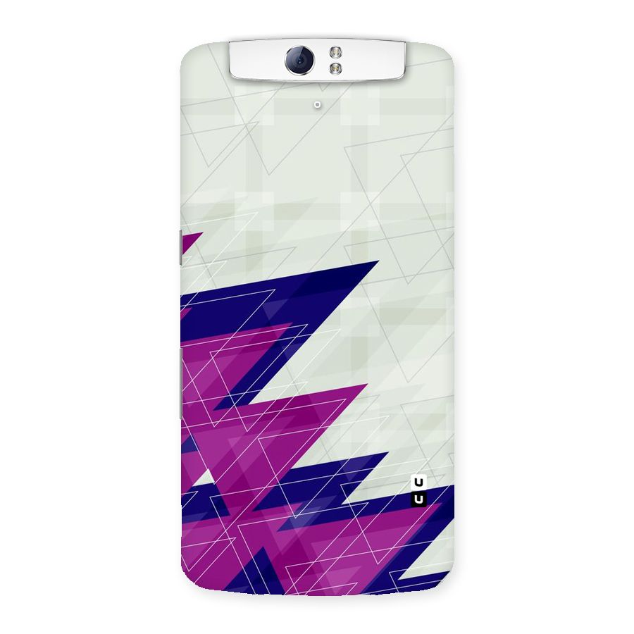 Sharp Abstract Design Back Case for Oppo N1