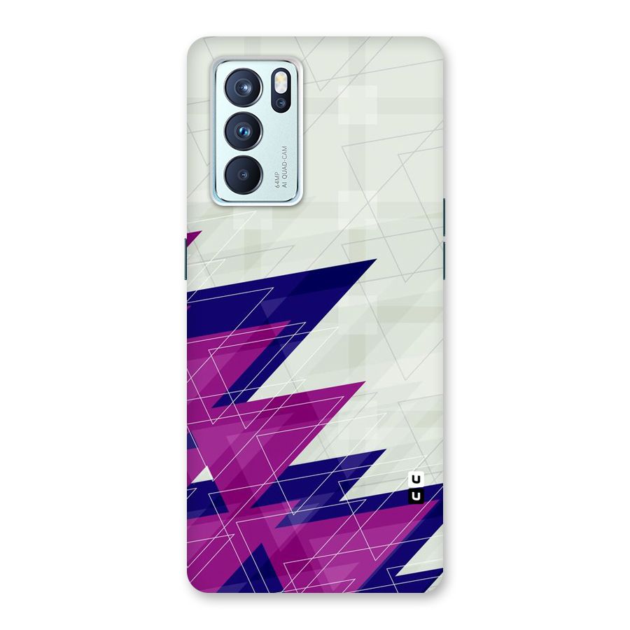 Sharp Abstract Design Back Case for Oppo Reno6 Pro 5G