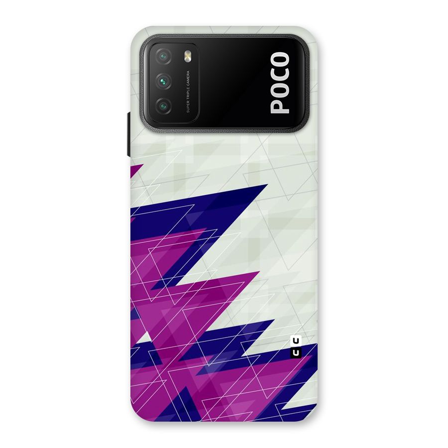 Sharp Abstract Design Back Case for Poco M3