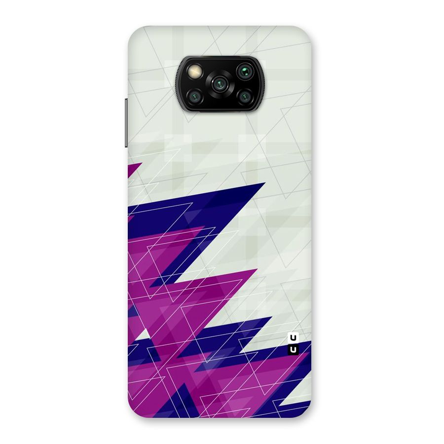 Sharp Abstract Design Back Case for Poco X3