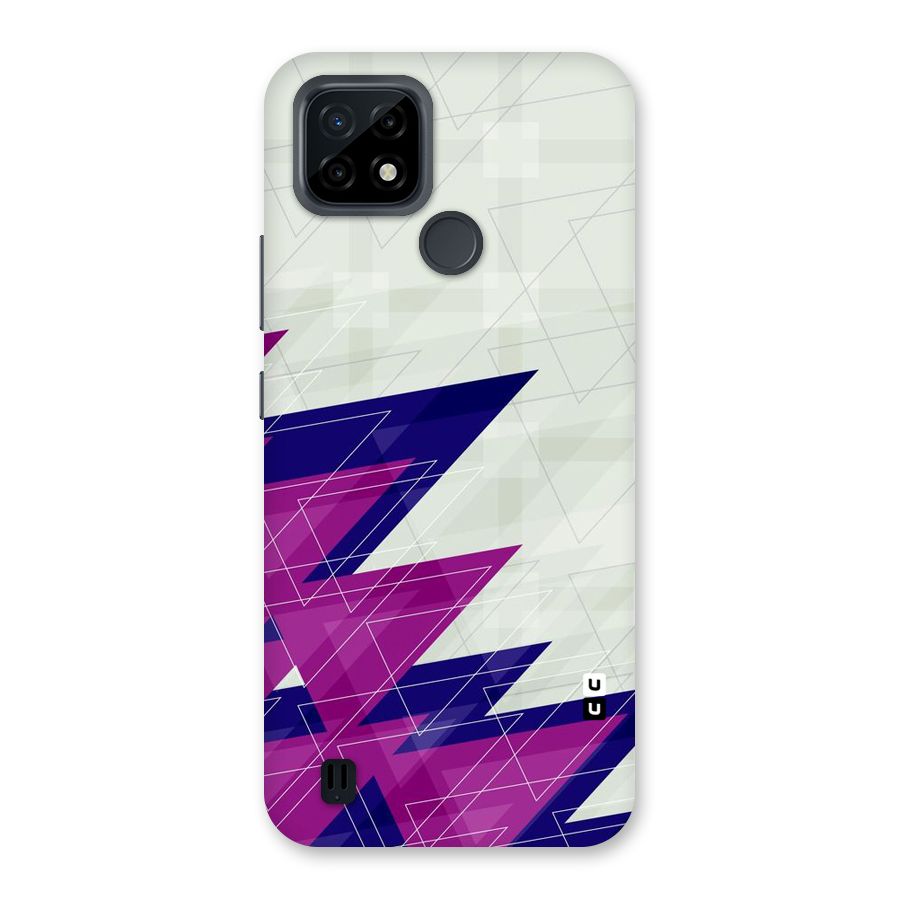Sharp Abstract Design Back Case for Realme C21