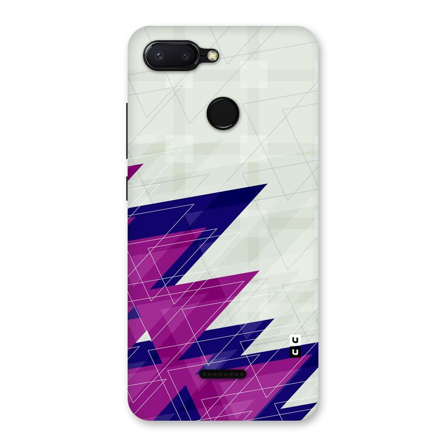 Sharp Abstract Design Back Case for Redmi 6