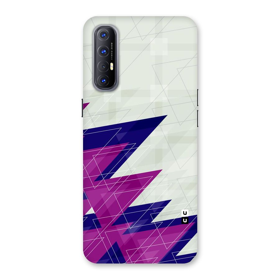 Sharp Abstract Design Back Case for Reno3 Pro