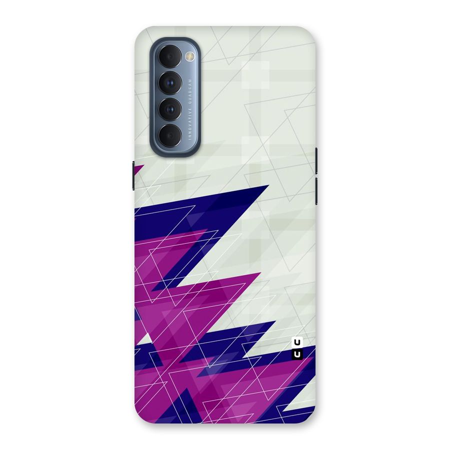 Sharp Abstract Design Back Case for Reno4 Pro