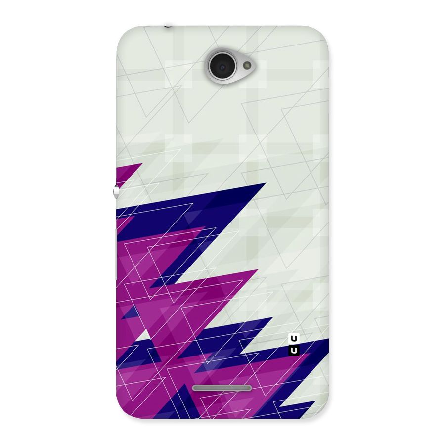 Sharp Abstract Design Back Case for Sony Xperia E4