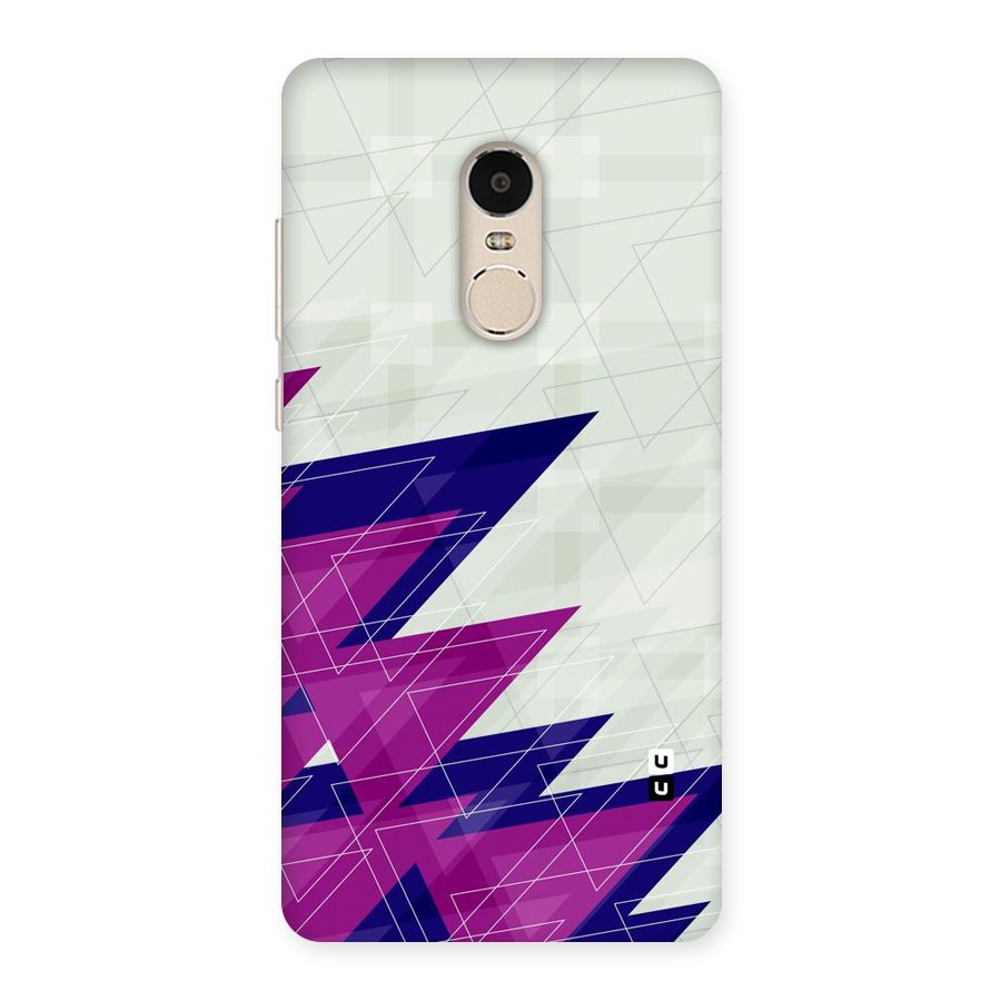 Sharp Abstract Design Back Case for Xiaomi Redmi Note 4