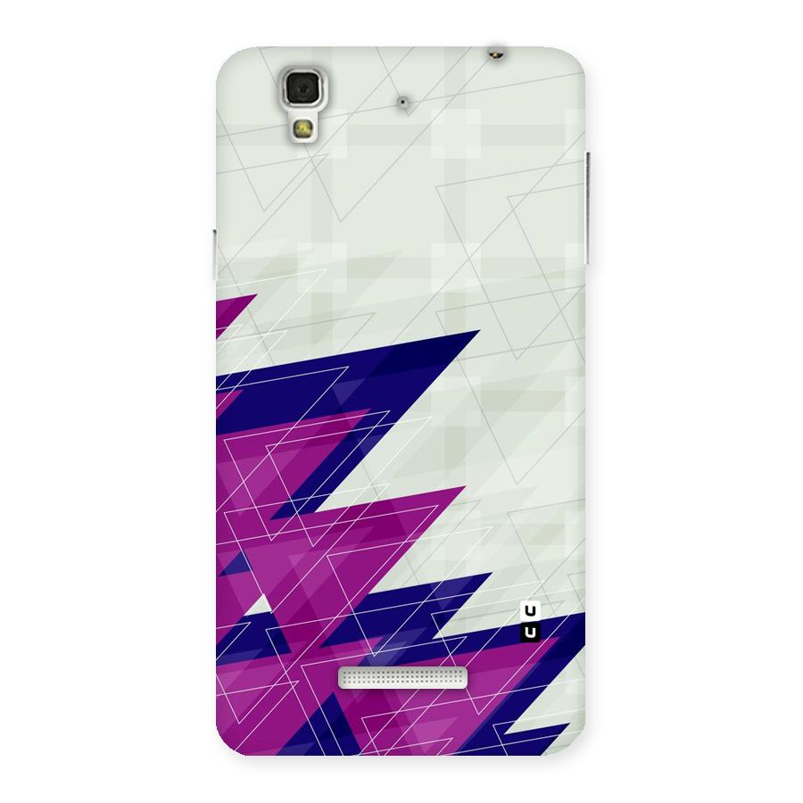 Sharp Abstract Design Back Case for Yu Yureka