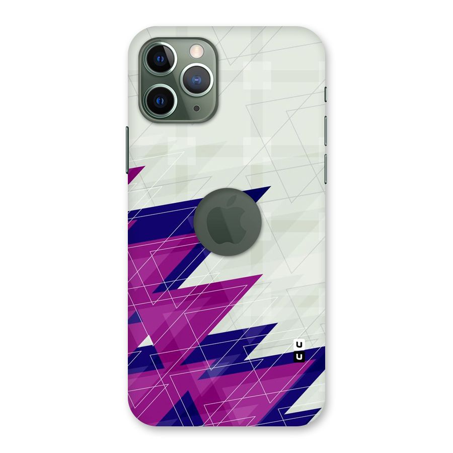 Sharp Abstract Design Back Case for iPhone 11 Pro Logo  Cut