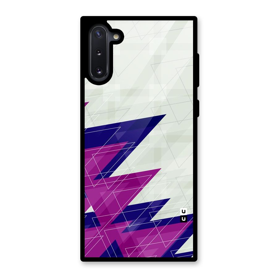 Sharp Abstract Design Glass Back Case for Galaxy Note 10